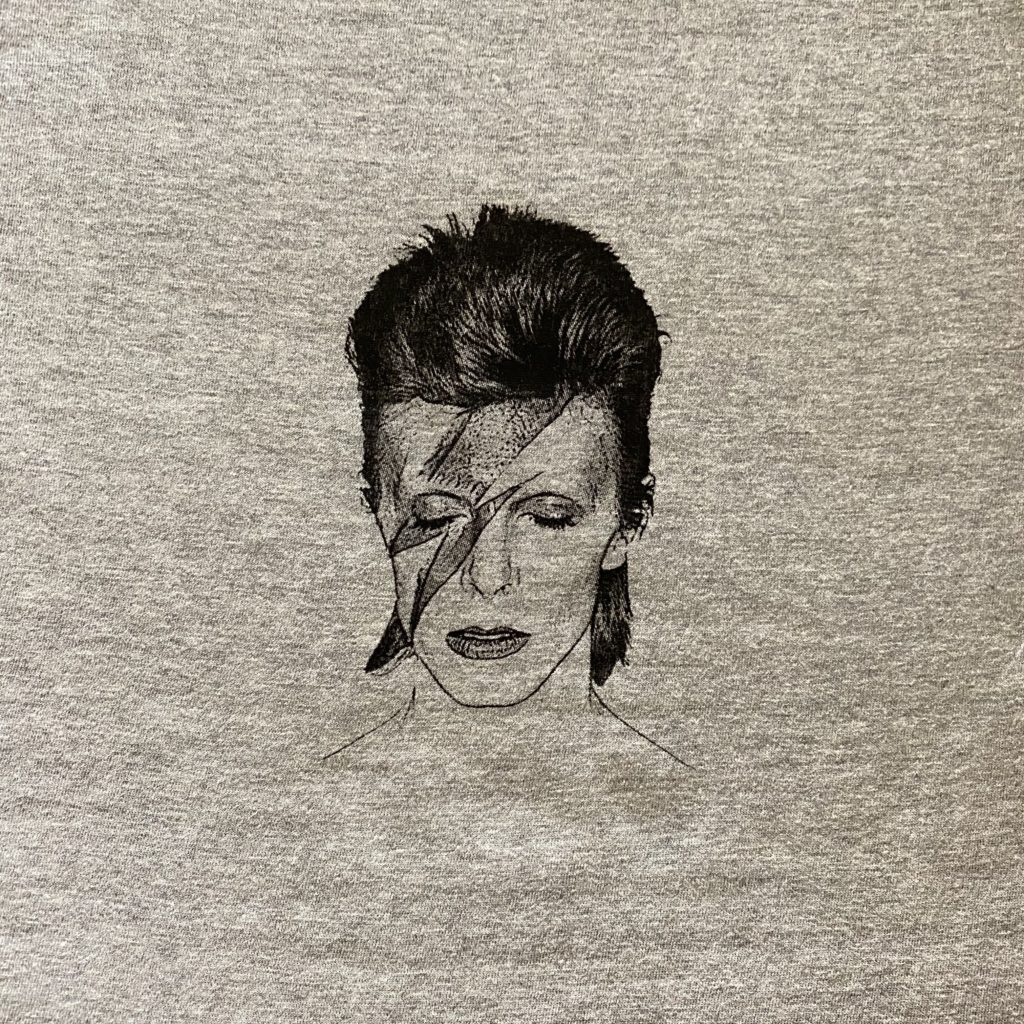 Bowie Marl Grey T-shirt - handmade